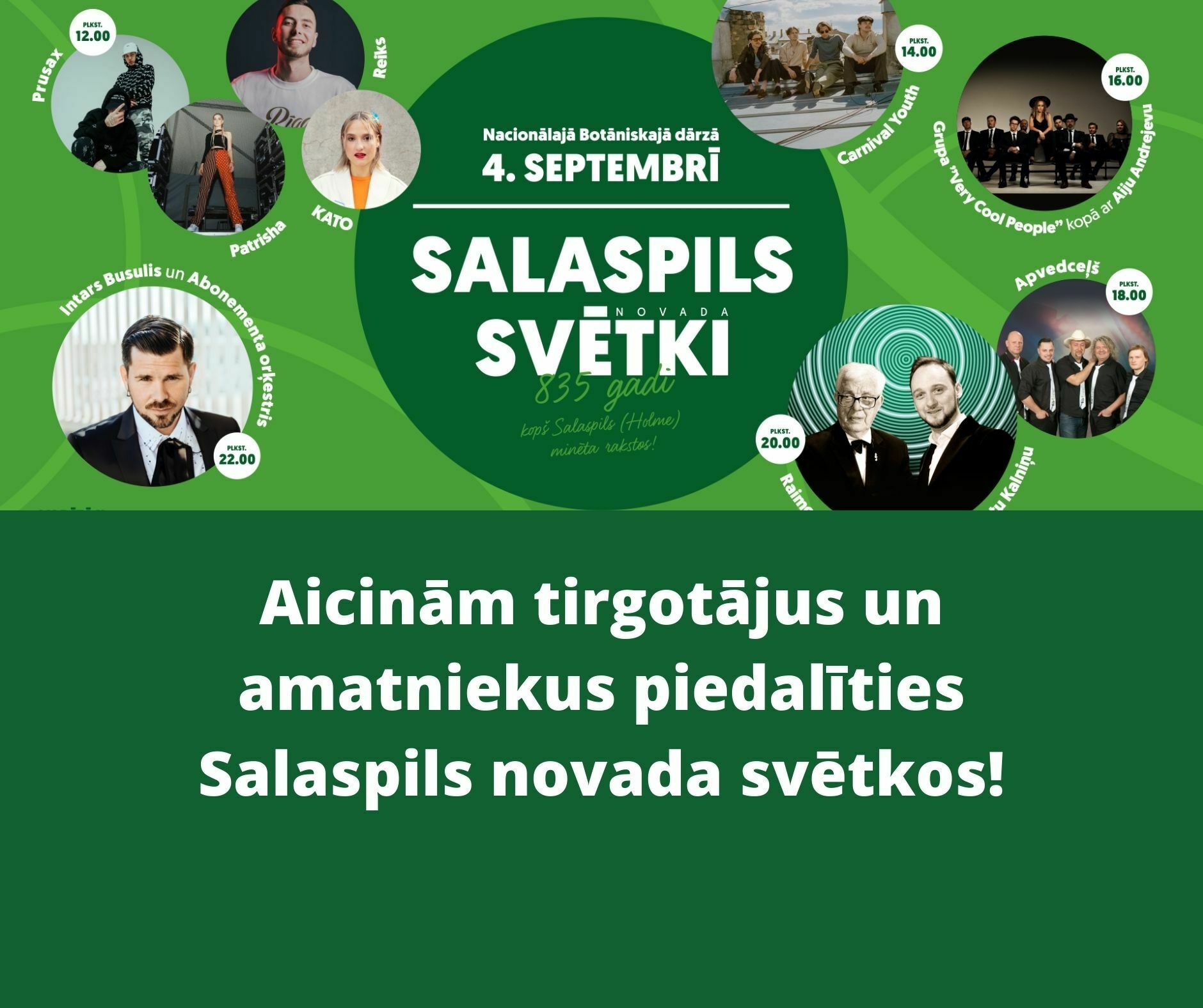 Aicinām tirgotājus un amatniekus piedalīties Salaspils novada svētkos